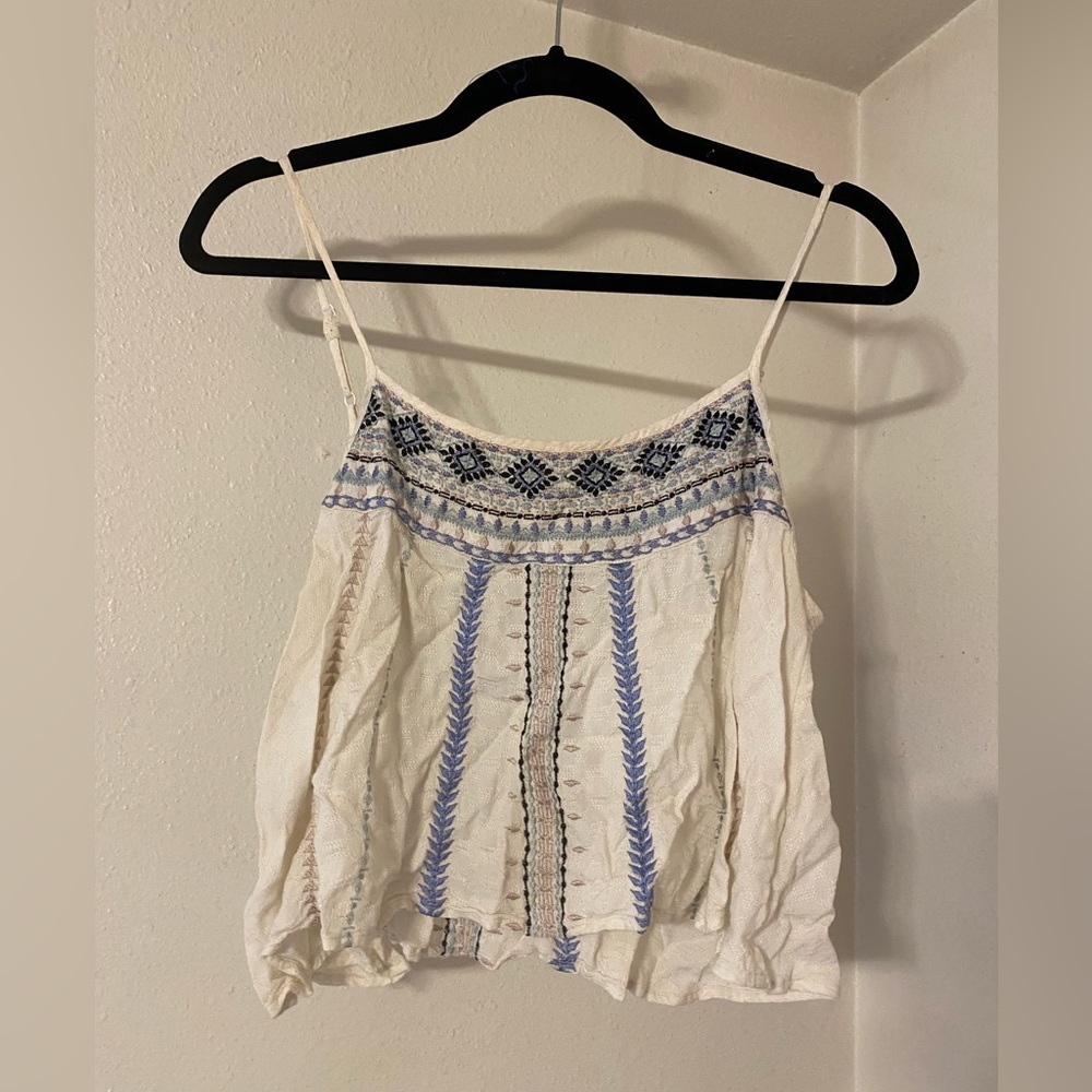 Urban Outfitters Ecote Embroidered Tank